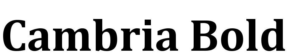 Cambria Bold cкачати шрифт безкоштовно